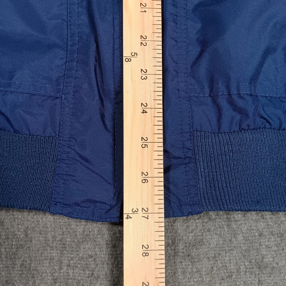 McGregor Jacket Mens Large Blue Anti Breeze Windbreaker Vintage 90s Hooded